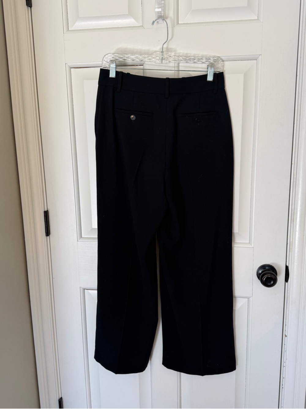 Theory Black Wide-Leg Pants - Picture 8 of 13